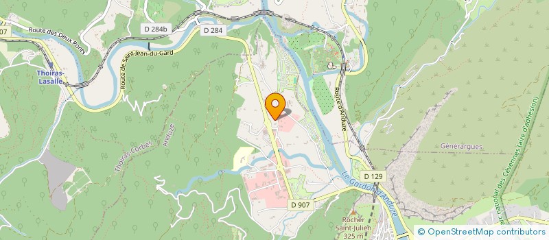 localisation de l'entreprise ATGER POMPES FUNEBRES ANDUZE  ANDUZE