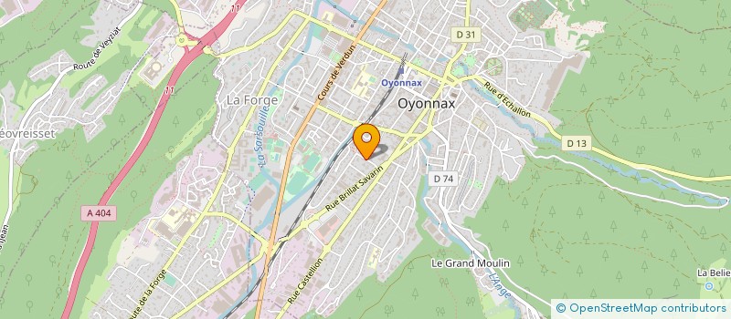 localisation de l'entreprise ATH à OYONNAX