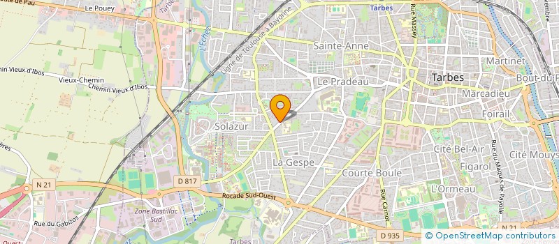 localisation de l'entreprise ATH  TARBES