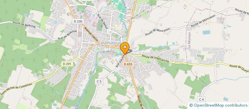 localisation de l'entreprise ATH SERVICES à CASTELJALOUX