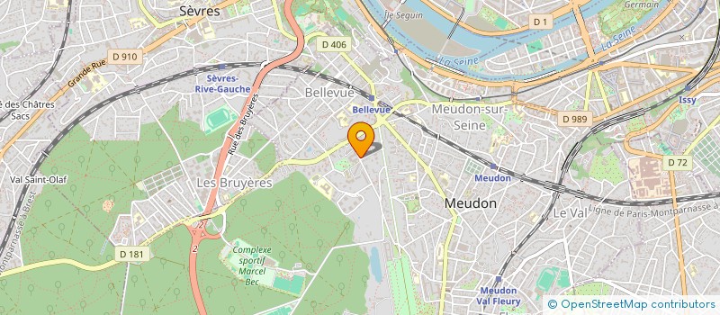 localisation de l'entreprise ATHA YOGA à MEUDON