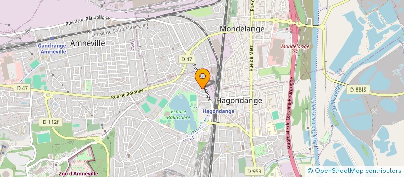 localisation de l'entreprise ATHAC ASSOCIATION TRIATHLON HAGONDANGE CLUB  HAGONDANGE