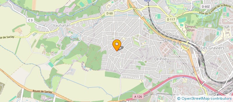 localisation de l'entreprise ATHALAN  IGNY