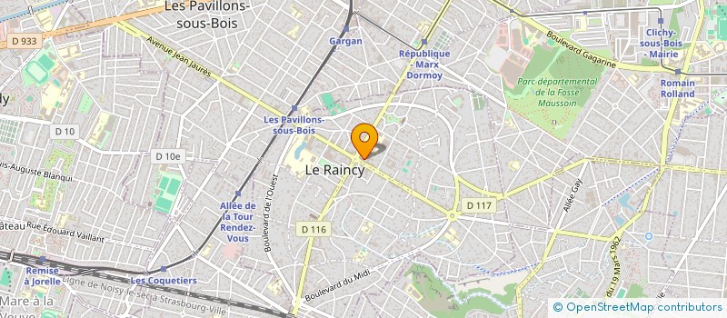 localisation de l'entreprise ATHALI FORMATION à LE RAINCY
