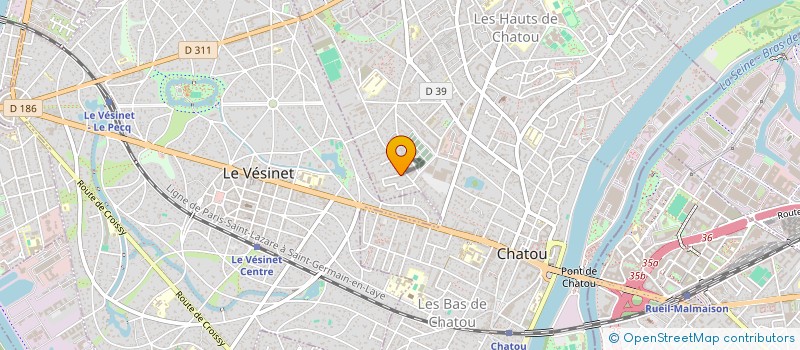 localisation de l'entreprise ATHAMYS  CHATOU