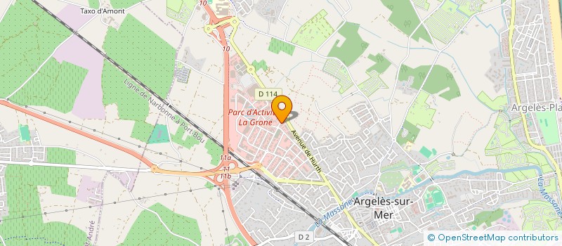 localisation de l'entreprise ATHANER ALLEE DES PINS à ARGELES-SUR-MER