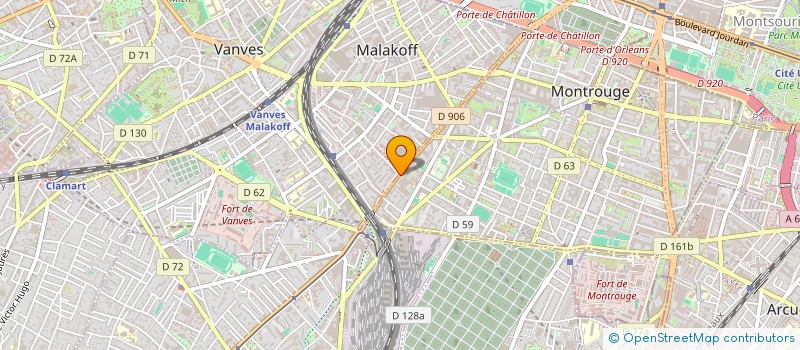 localisation de l'entreprise ATHANIS à MONTROUGE