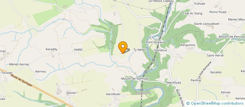 localisation de l'entreprise ATHANOR  PLOGONNEC