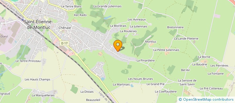 localisation de l'entreprise ATHANOR  SAINT-ETIENNE-DE-MONTLUC