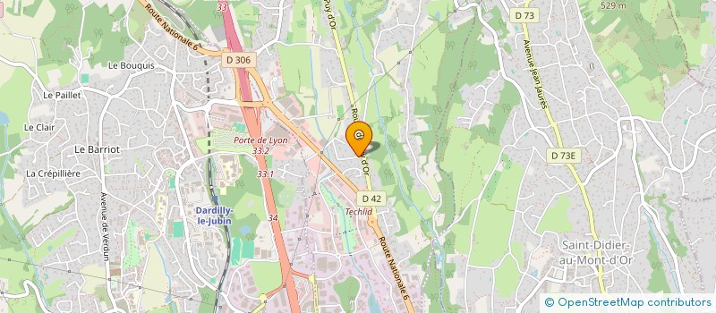 localisation de l'entreprise ATHANOR à BESANCON