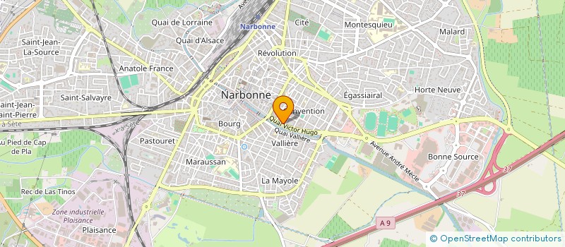 localisation de l'entreprise ATHANOR  NARBONNE
