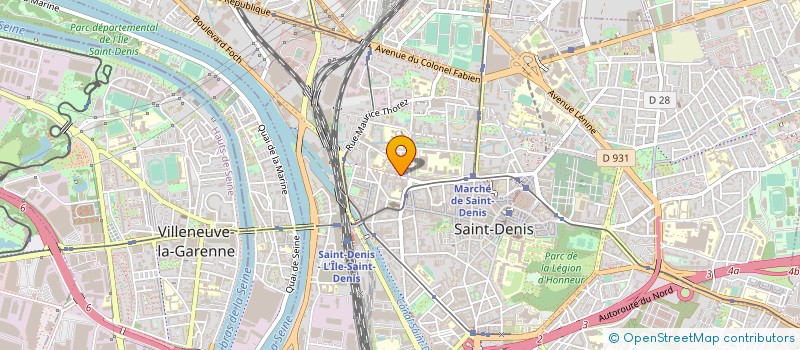 localisation de l'entreprise ATHAVAN ALIMENTATION à SAINT-DENIS