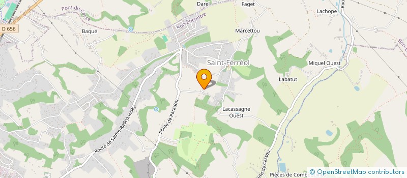 localisation de l'entreprise ATHEC  BON-ENCONTRE