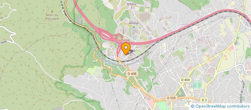 localisation de l'entreprise ATHELIAPHARM à LA CIOTAT