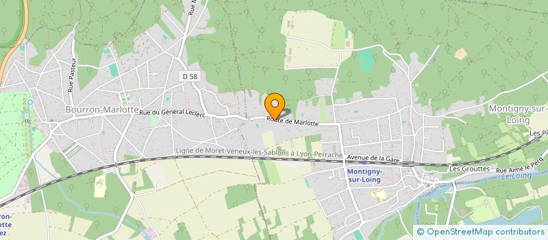 localisation de l'entreprise ATHEMYSC GROUP  MONTIGNY-SUR-LOING