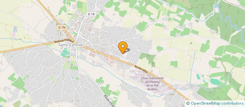 localisation de l'entreprise ATHEN'ART  SAINT-CANNAT