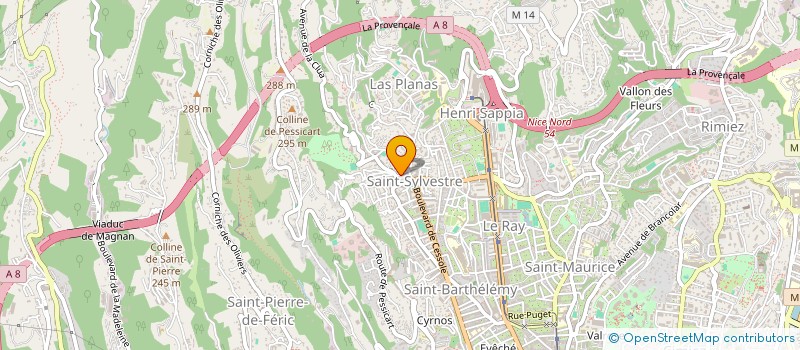 localisation de l'entreprise ATHENA à NICE