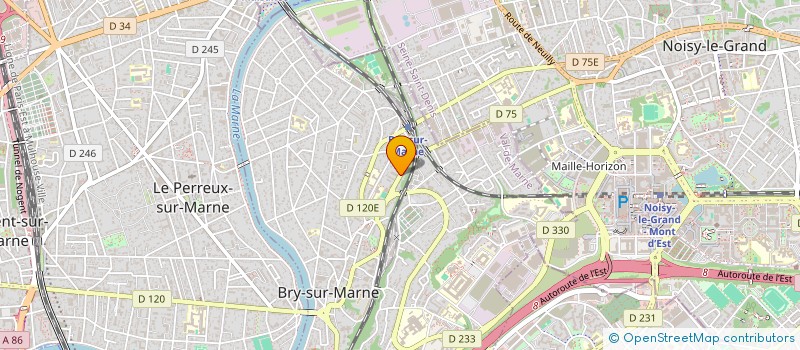 localisation de l'entreprise ATHENA 2000  BRY-SUR-MARNE