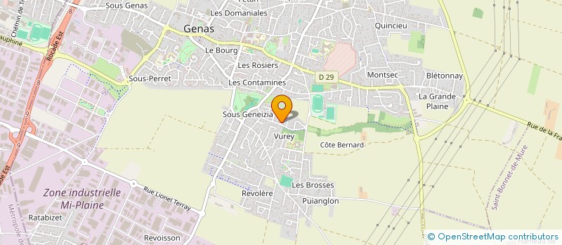 localisation de l'entreprise ATHENA 301  GENAS