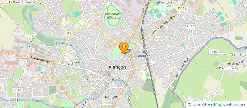 localisation de l'entreprise ATHENA à ALENCON