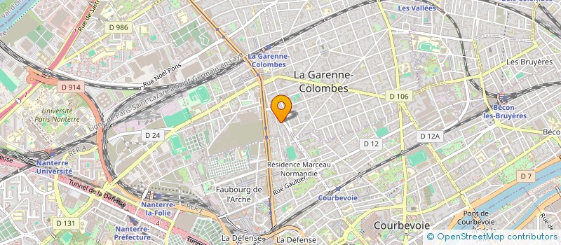 localisation de l'entreprise ATHENA à LA GARENNE-COLOMBES