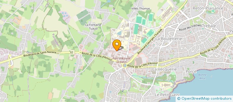 localisation de l'entreprise ATHENA à SAINT-NAZAIRE