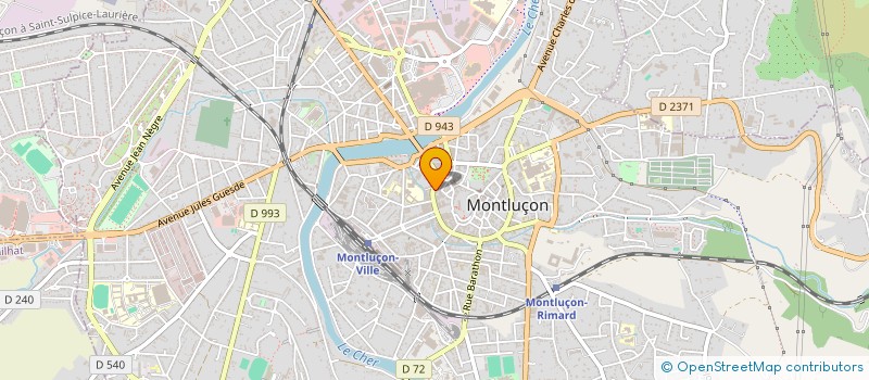 localisation de l'entreprise ATHENA à MONTLUCON