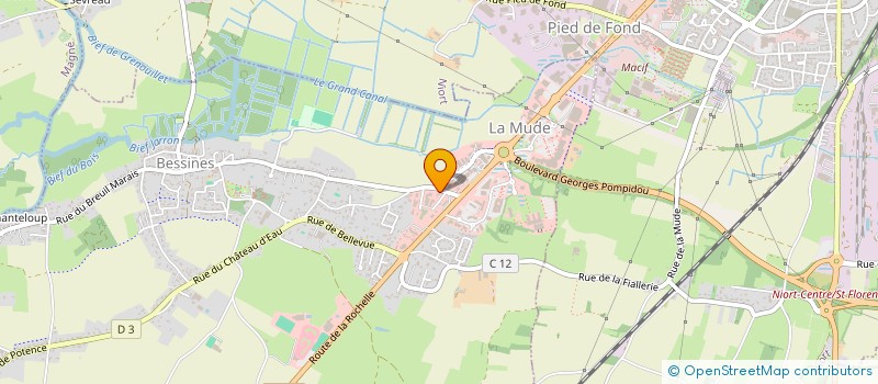 localisation de l'entreprise ATHENA à NIORT