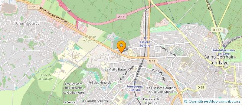 localisation de l'entreprise ATHENA  SAINT-GERMAIN-EN-LAYE