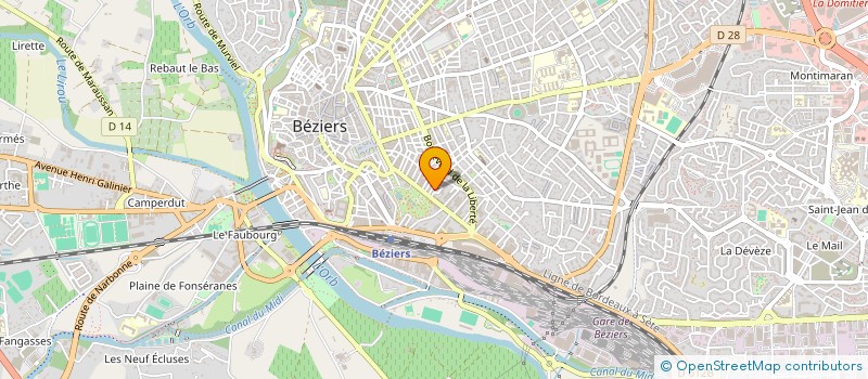 localisation de l'entreprise ATHENA à BEZIERS
