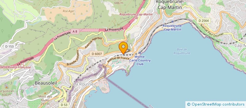 localisation de l'entreprise ATHENA à ROQUEBRUNE-CAP-MARTIN