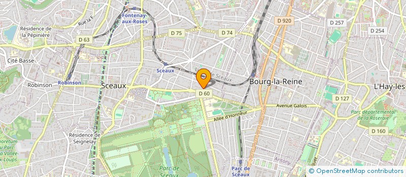 localisation de l'entreprise ATHENA à SCEAUX