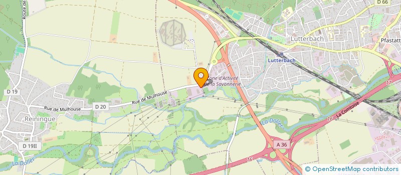 localisation de l'entreprise ATHENA  LUTTERBACH