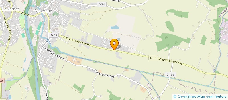 localisation de l'entreprise ATHENA à VENERQUE
