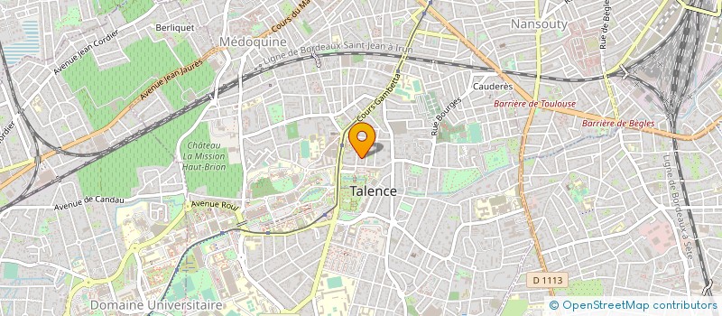 localisation de l'entreprise ATHENA  TALENCE