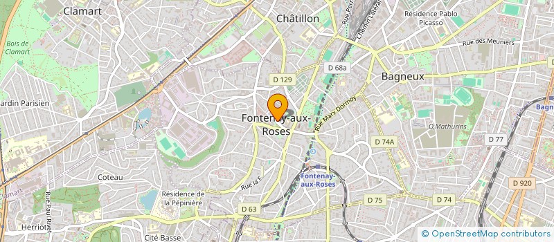 localisation de l'entreprise ATHENA à FONTENAY-AUX-ROSES