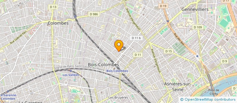 localisation de l'entreprise ATHENA 6 PARTICIPATIONS à BOIS-COLOMBES