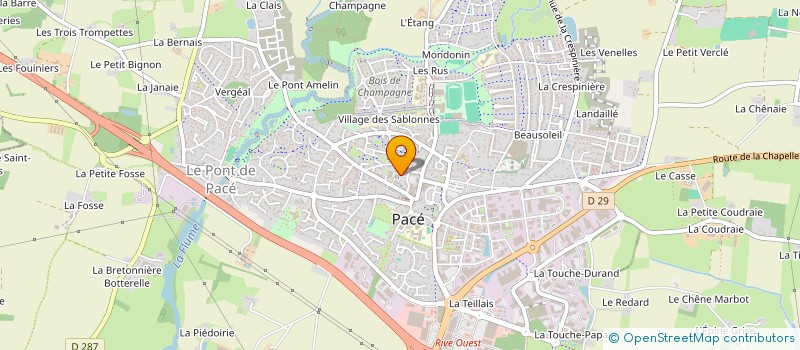 localisation de l'entreprise ATHENA  PACE