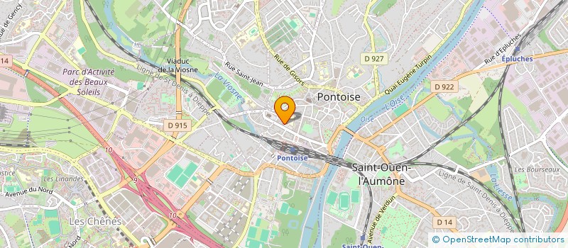 localisation de l'entreprise ATHENA  PONTOISE