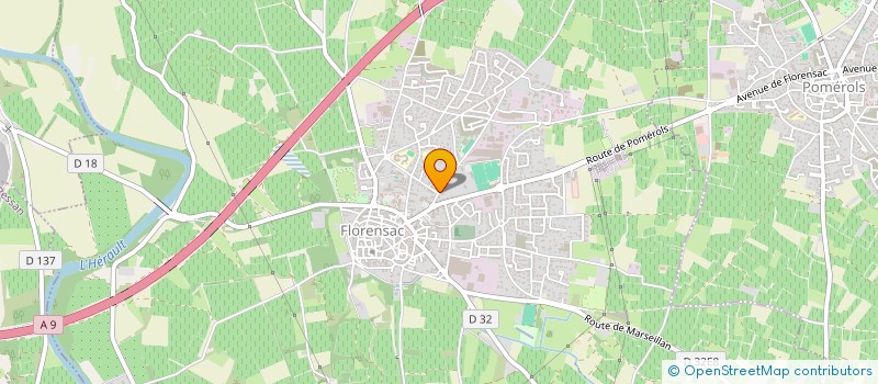 localisation de l'entreprise ATHENA  FLORENSAC