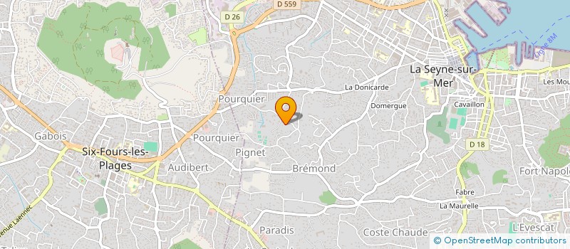 localisation de l'entreprise ATHENA à LA SEYNE-SUR-MER