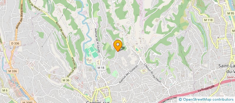 localisation de l'entreprise ATHENA à CAGNES-SUR-MER