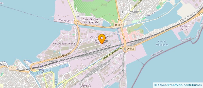 localisation de l'entreprise ATHENA à SETE