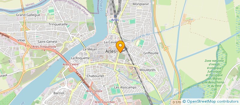 localisation de l'entreprise ATHENA  ARLES