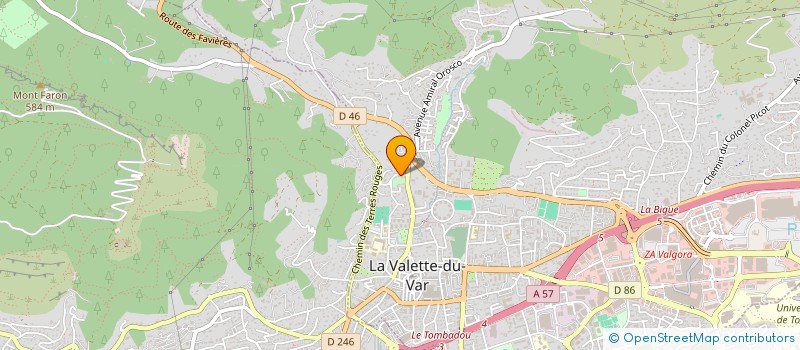 localisation de l'entreprise ATHENA à LA VALETTE-DU-VAR