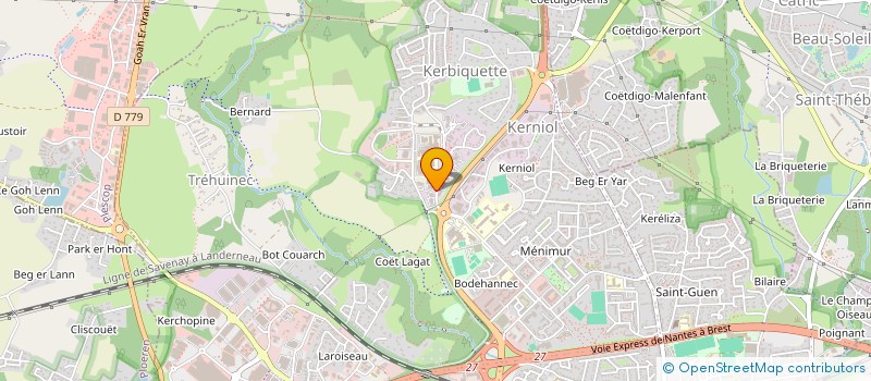 localisation de l'entreprise ATHENA à VANNES