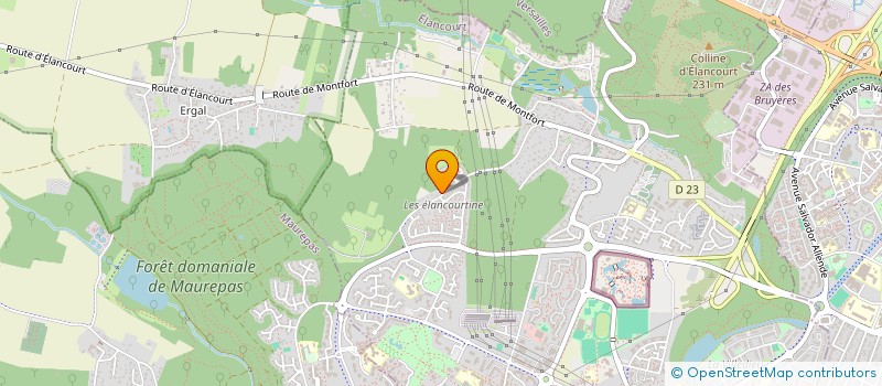 localisation de l'entreprise ATHENA  ELANCOURT