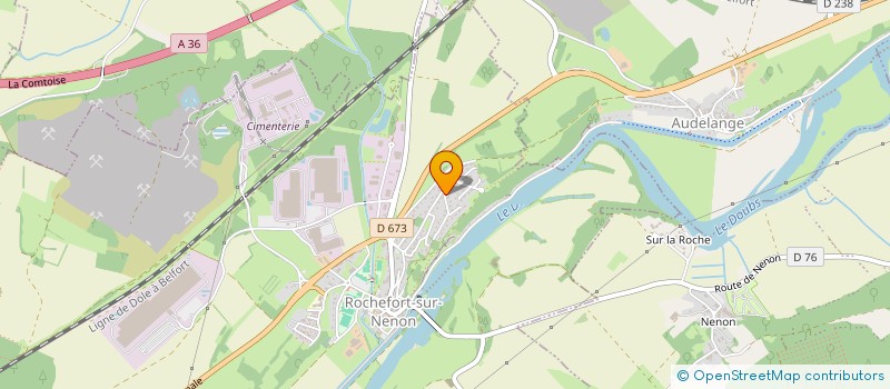 localisation de l'entreprise ATHENA  ONANS