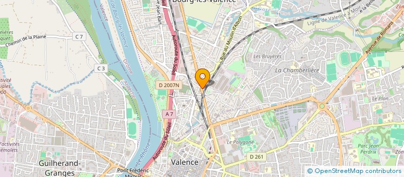 localisation de l'entreprise ATHENA  BOURG-LES-VALENCE