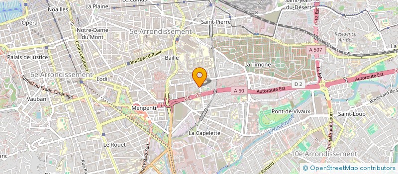 localisation de l'entreprise ATHENA à MARSEILLE